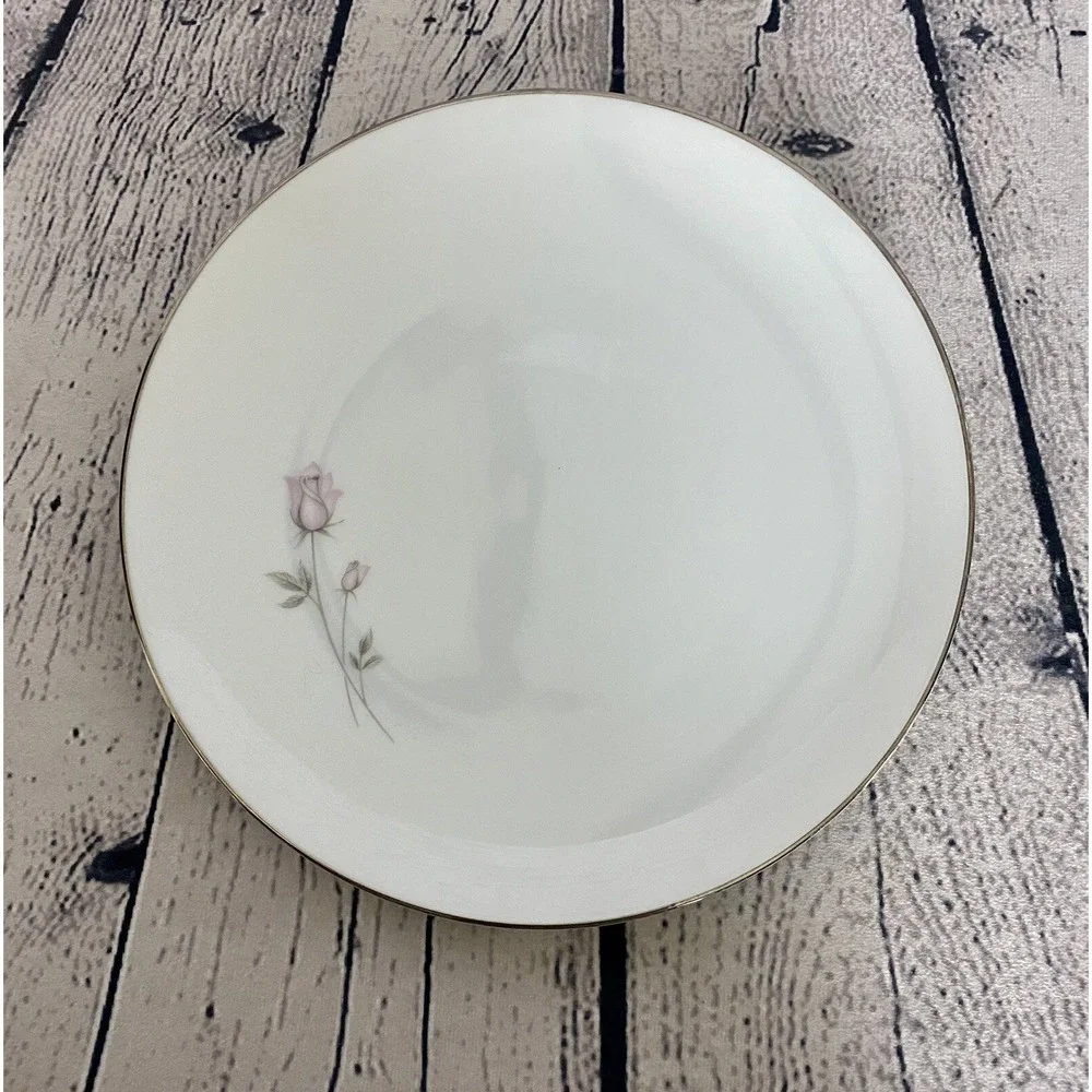 Noritake Pasadena Salad Plates Set of 4 VTG 6311 Pink Rosebud 8 1/4